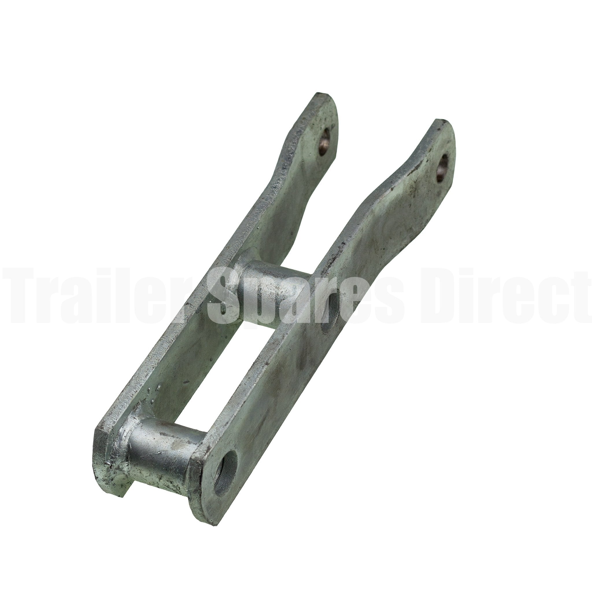 Heavy duty rocker arm straight with brass bush galvanised for 60mm - 18mm pin
