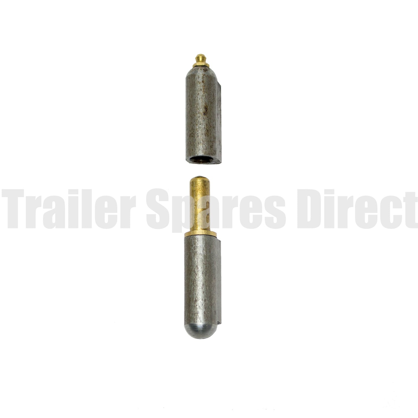 Tailgate greaseable weld-on hinge 16mm diameter x 100mm - Trailer Spares Direct