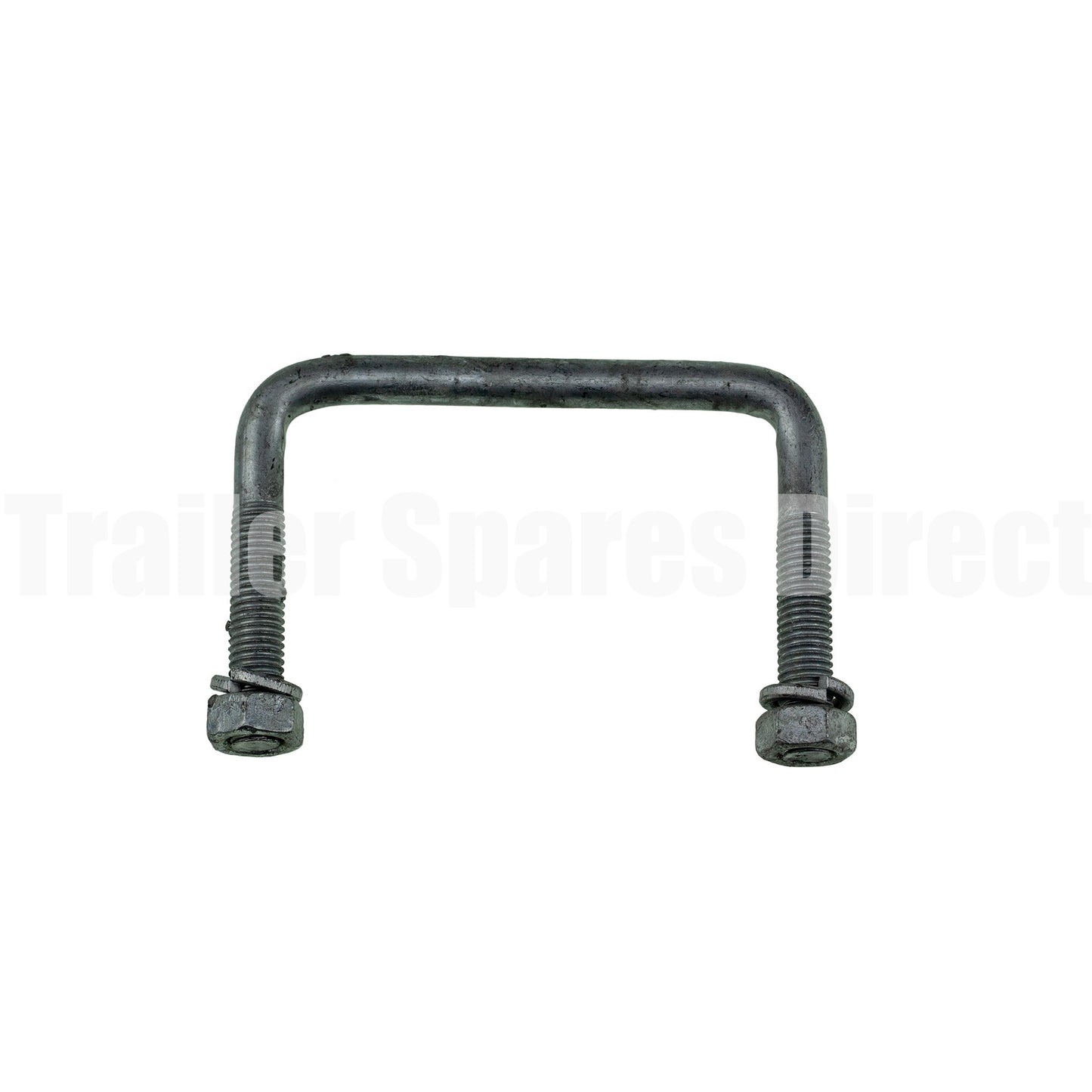 U-bolt 100mm square 75mm long galvanised - Trailer Spares Direct