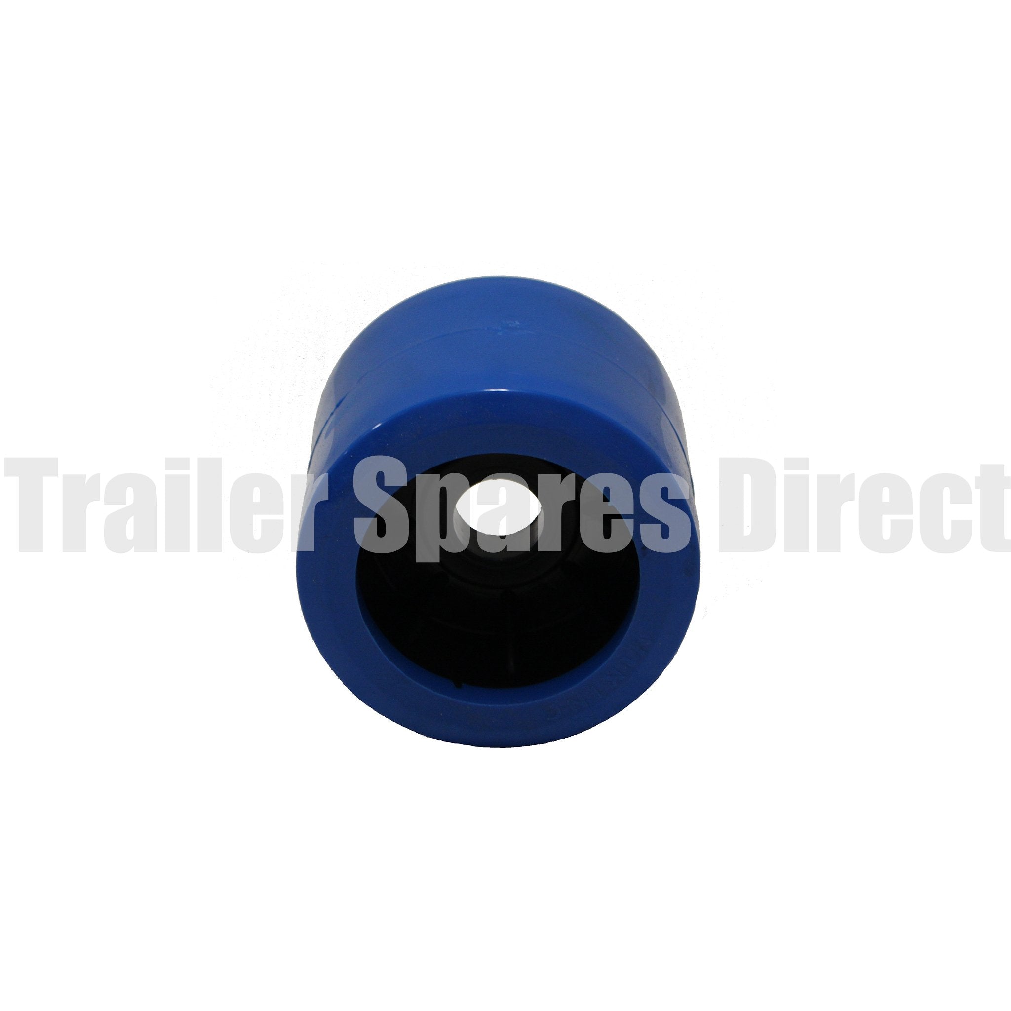 Marine trailer wobble roller smooth blue