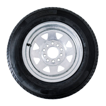 Steel Rim 13x4.5 inch Holden HT stud pattern (5 x 108mm PCD) with 670kg Tyre - Galvanized
