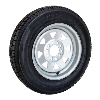 Steel Rim 13x4.5 inch Holden HT stud pattern (5 x 108mm PCD) with 670kg Tyre - Galvanized