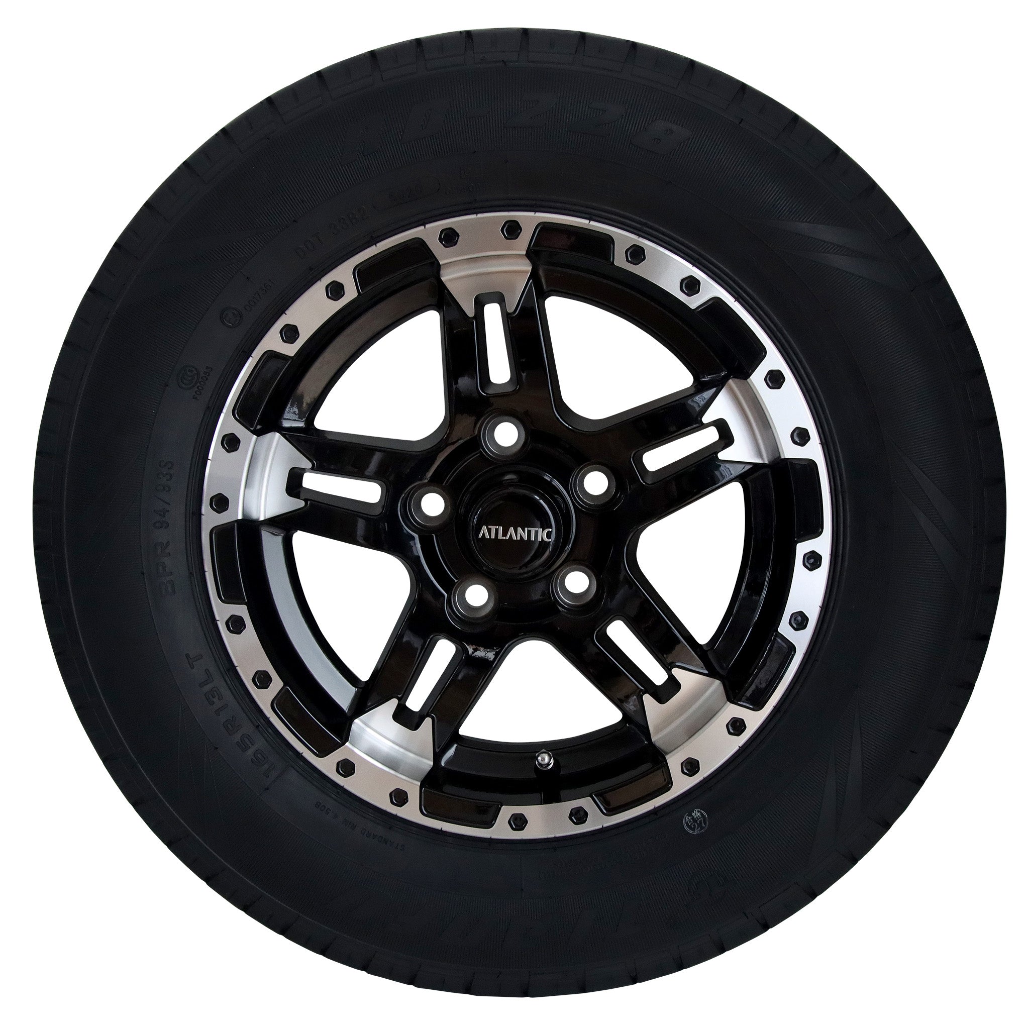 Predator Series 13x5 Alloy Wheel Ford Stud pattern with 13" 165 670kg tyre