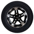 Predator Series 13x5 Alloy Wheel Ford Stud pattern with 13" 165 670kg tyre