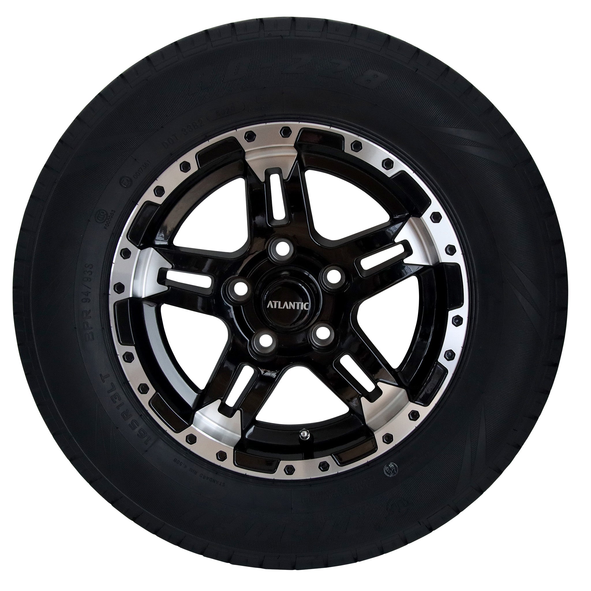 Predator Series 13x5 Alloy Wheel HT Stud pattern with 13" 165 670kg tyre