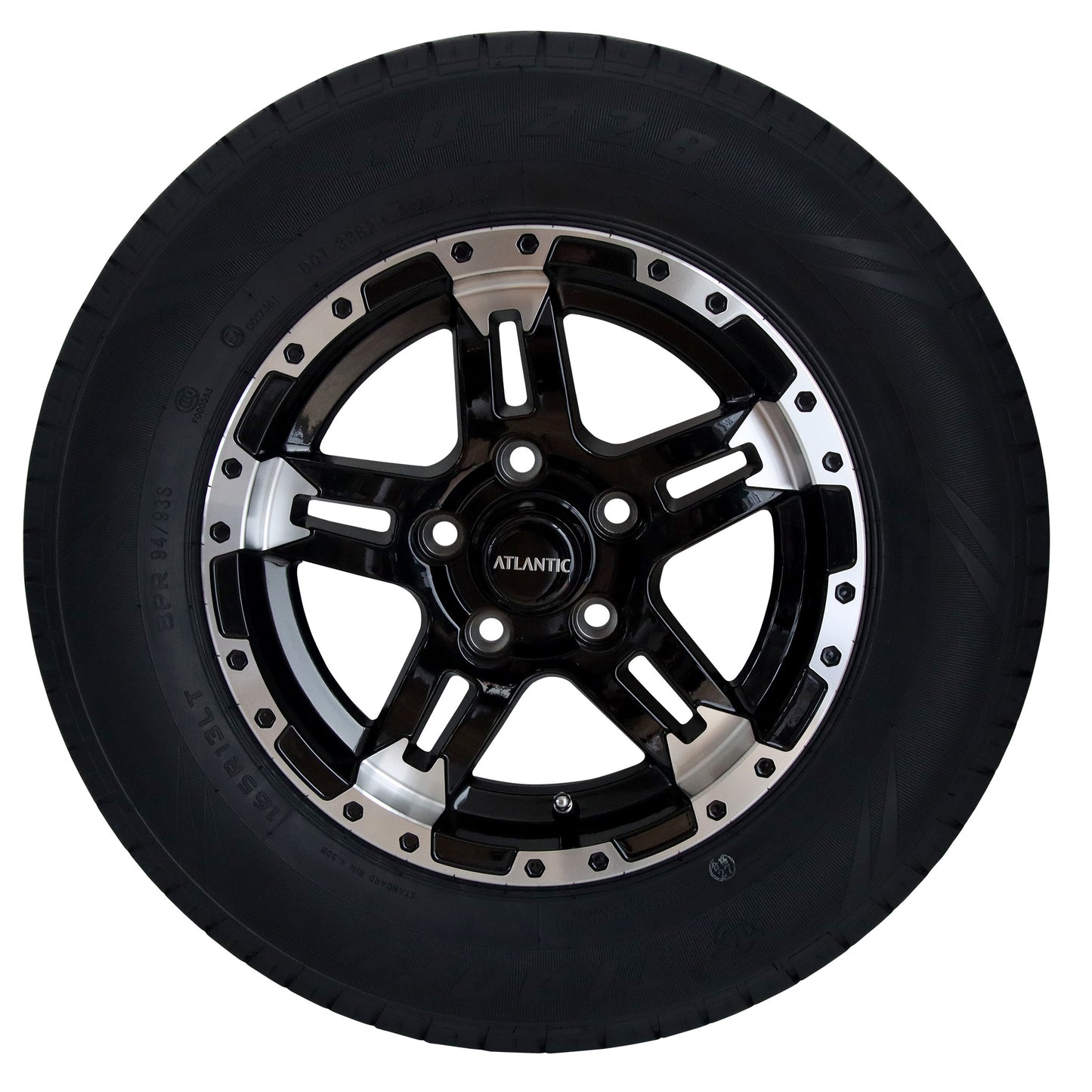 Predator Series 13x5 Alloy Wheel HT Stud pattern with 13" 165 670kg tyre - Trailer Spares Direct