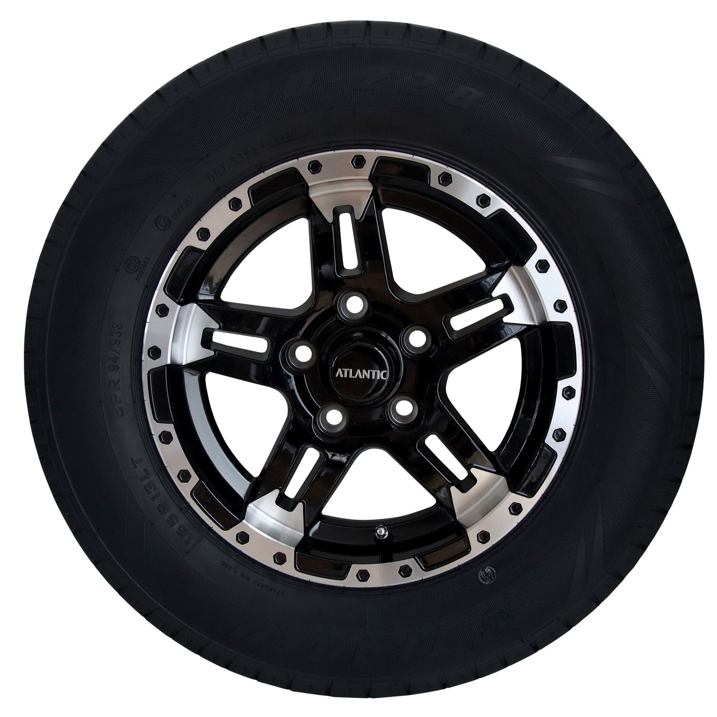 Predator Series 14x5.5 Alloy Wheel HT Stud pattern with 14" 185 850kg tyre - Trailer Spares Direct