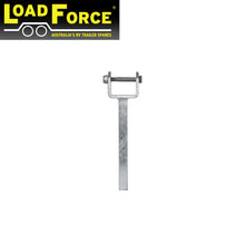 8 inch wood yoke straight 20mm stem galvanised - Trailer Spares Direct