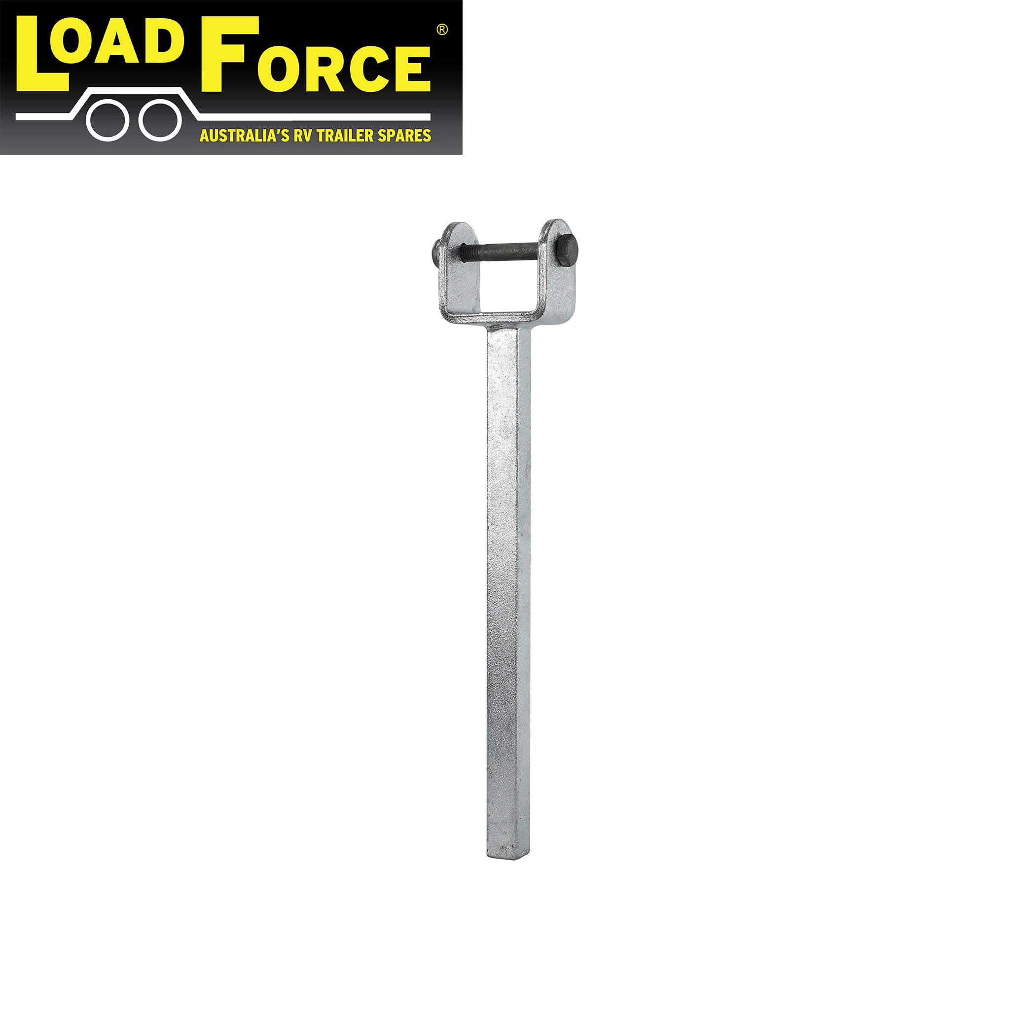 12 inch wood yoke straight 20mm stem galvanised