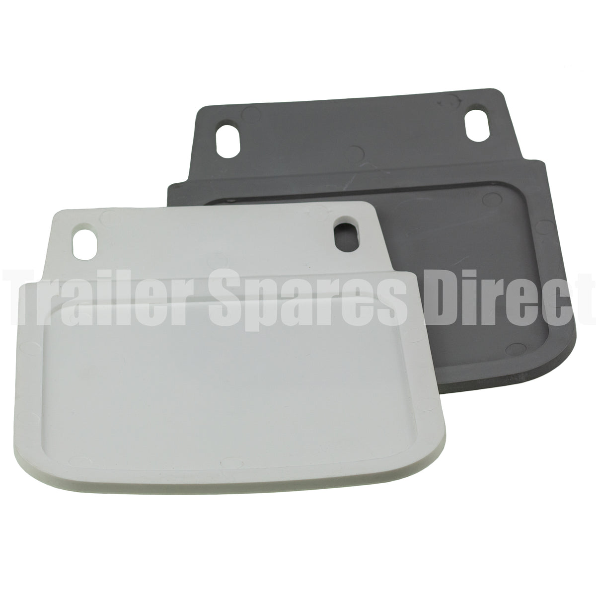 Mudflap plastic white 225mm x 180mm