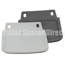 Mudflap plastic white 225mm x 180mm