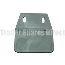 Mudflap silver plastic 165mm x 120mm