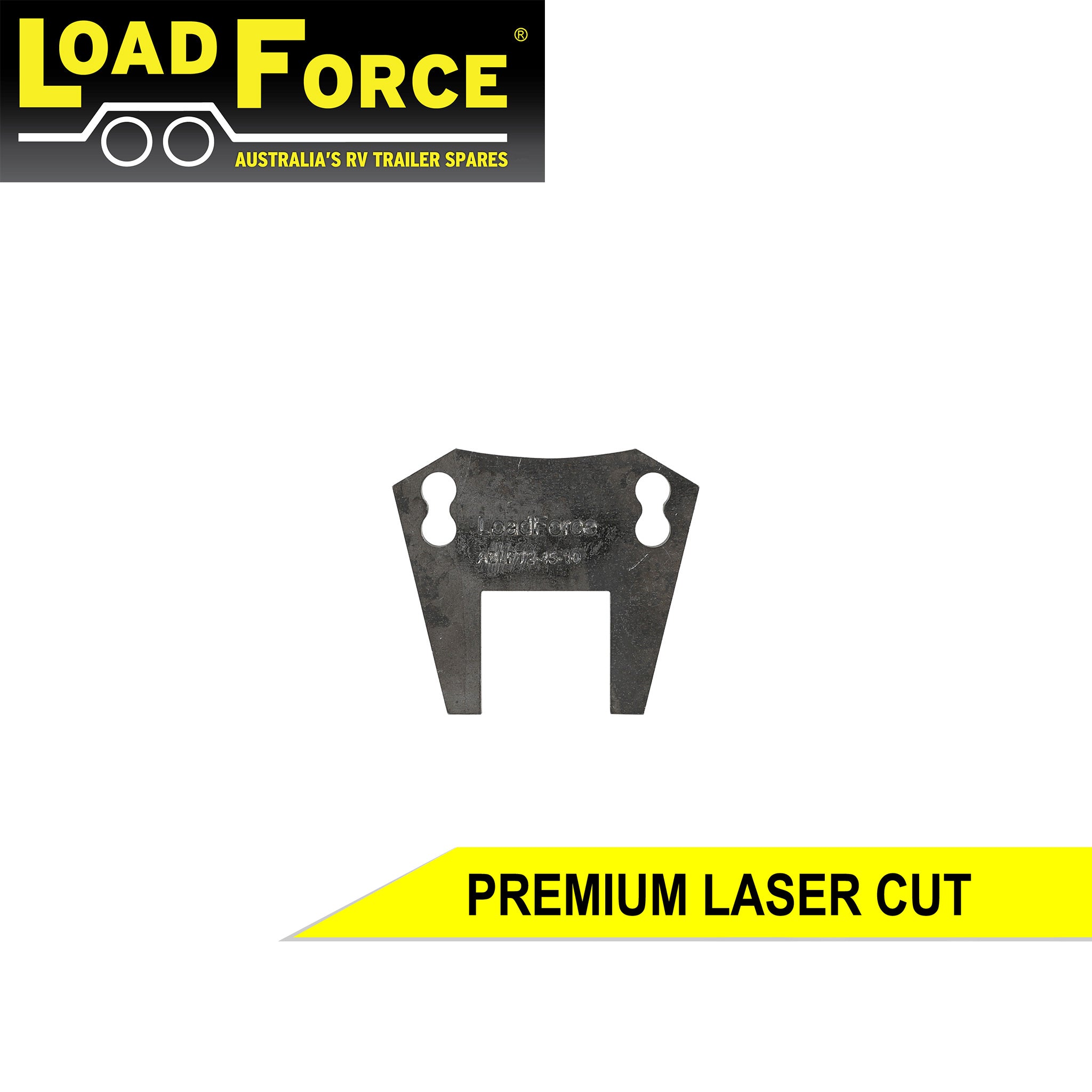 Weld-on mounting bracket for T2 and PBR type 2 brake caliper on 10 inch disc and 45mm square axle