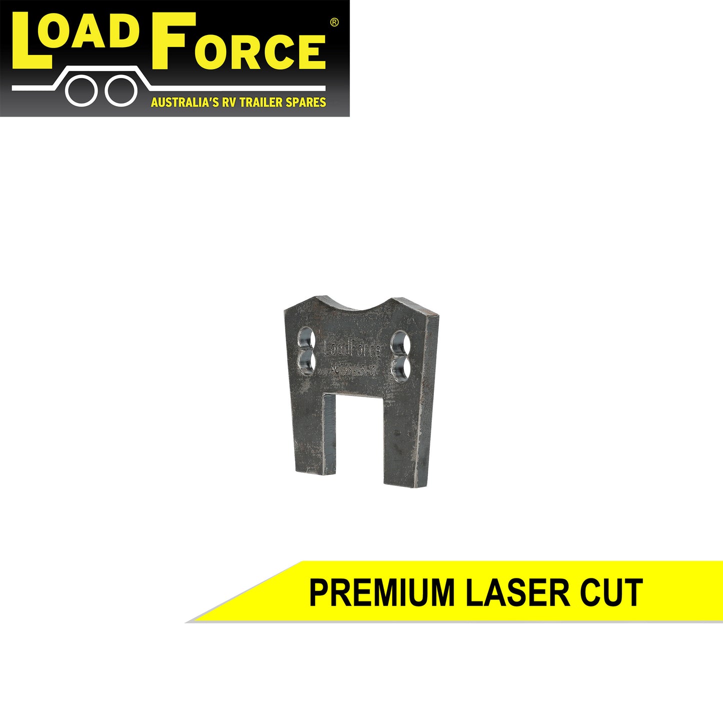 Weld-on mounting bracket for T35 and UFP DB35 brake caliper for 10inch disc, 45mm sq axle - Trailer Spares Direct