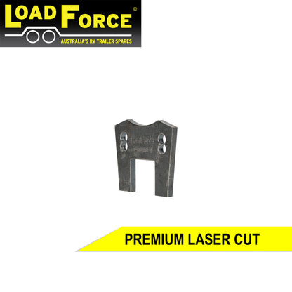 Weld-on mounting bracket for T35 and UFP DB35 brake caliper for 10inch disc, 45mm sq axle - Trailer Spares Direct