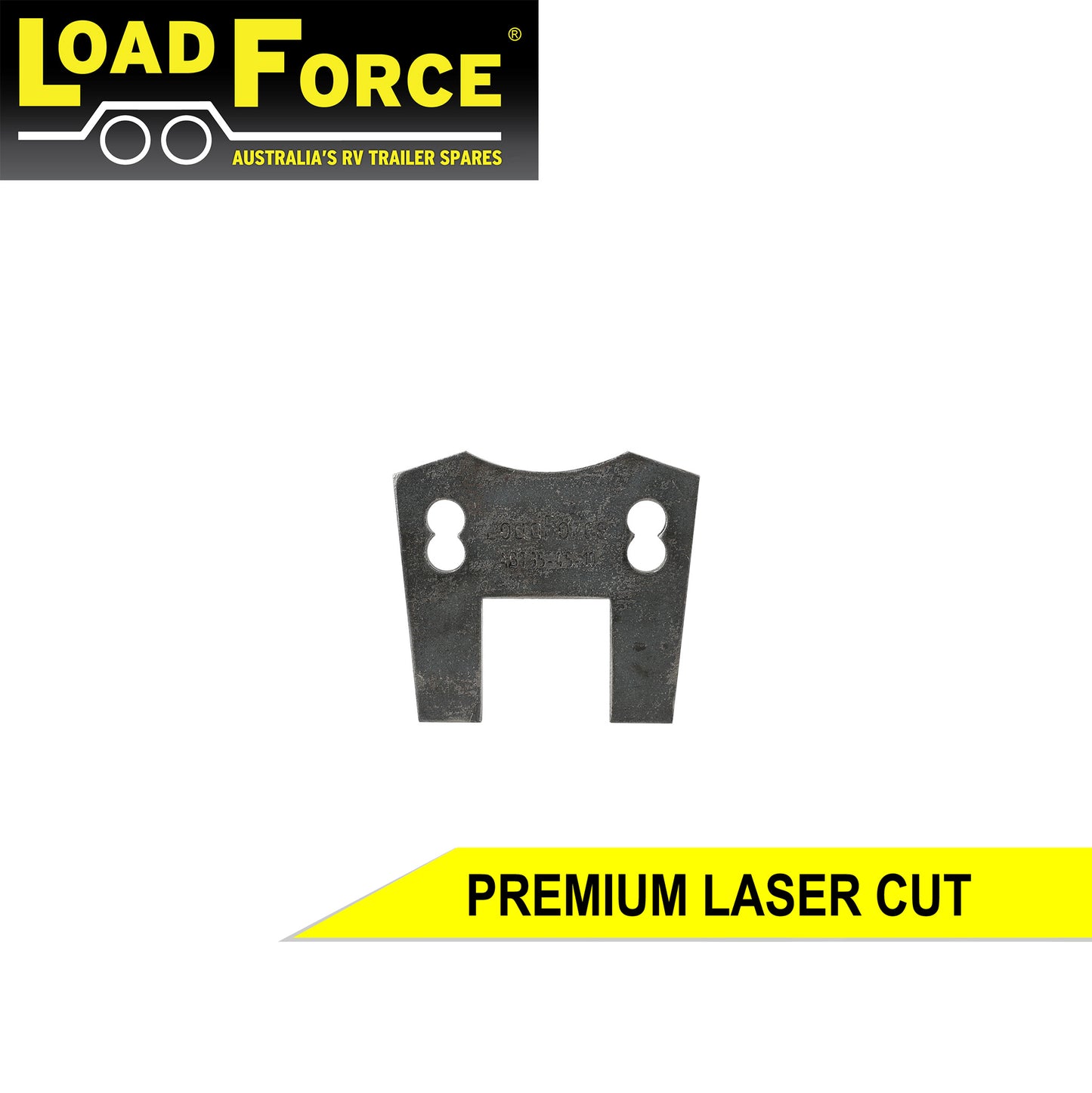 Weld-on mounting bracket for T35 and UFP DB35 brake caliper for 10inch disc, 45mm sq axle - Trailer Spares Direct