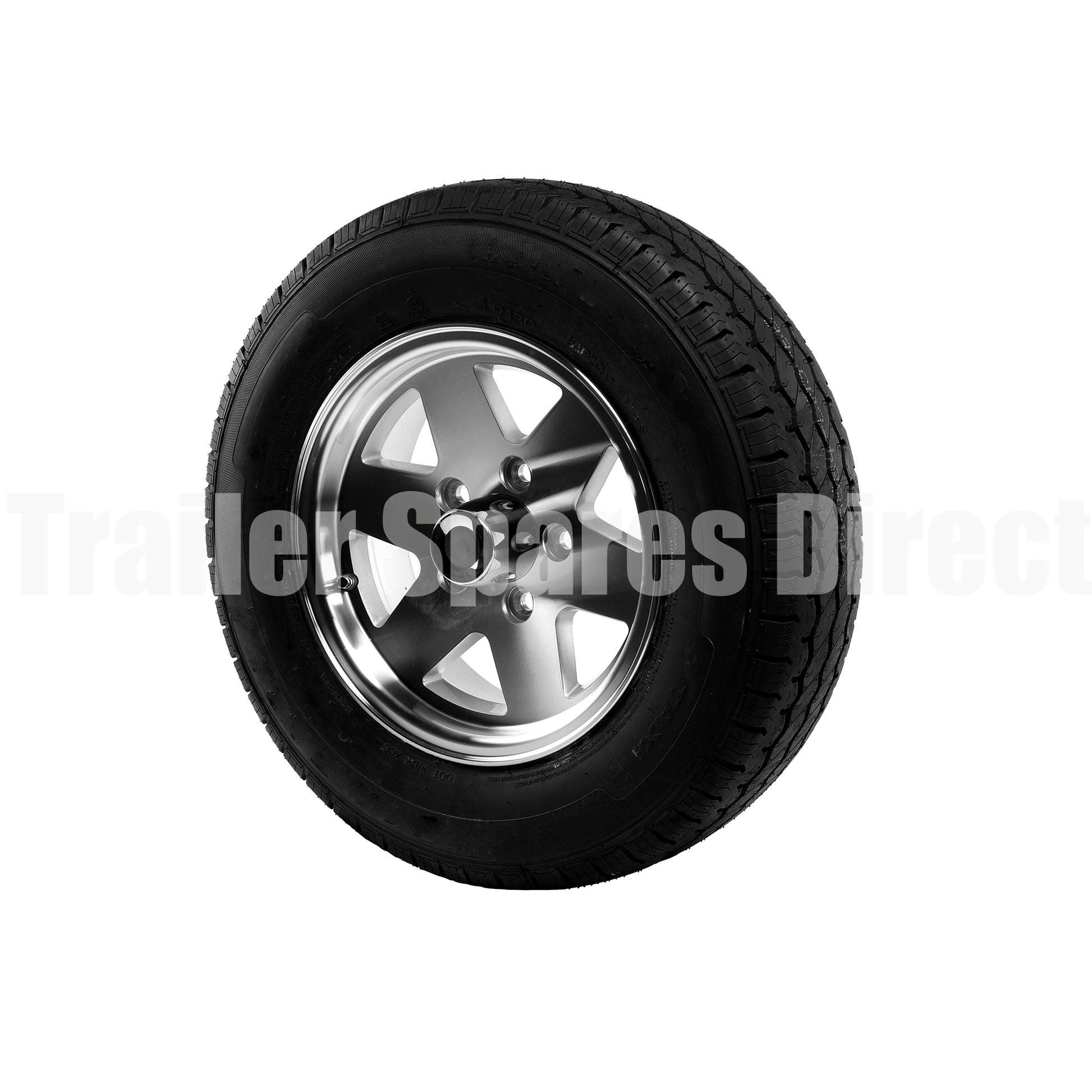 Assembled Koya Alloy 14 inch HT with Light Truck Tire 850kg - Trailer Spares Direct
