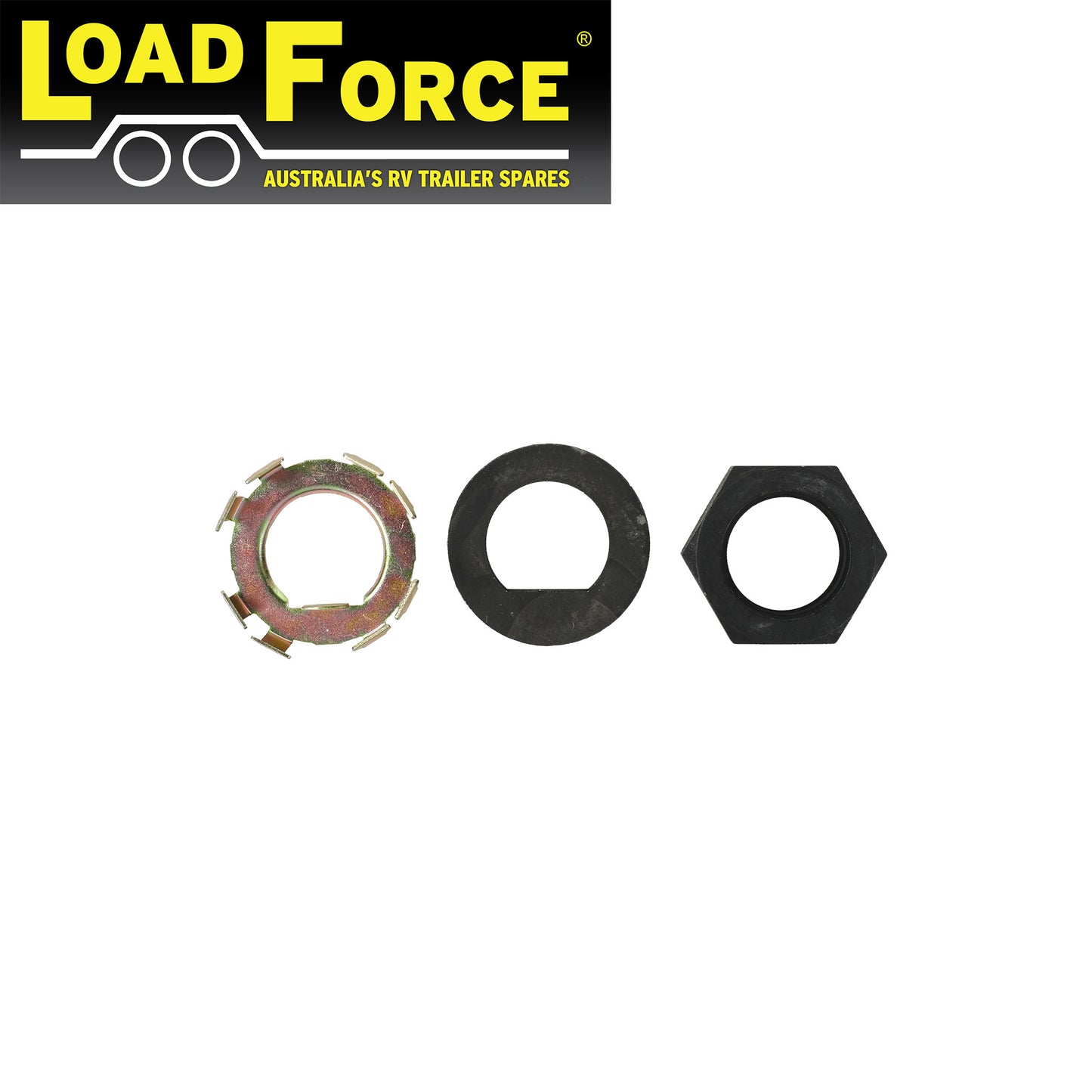 Axle Nut and Retainer Kit for Dexter E-Z Lube - Trailer Spares Direct