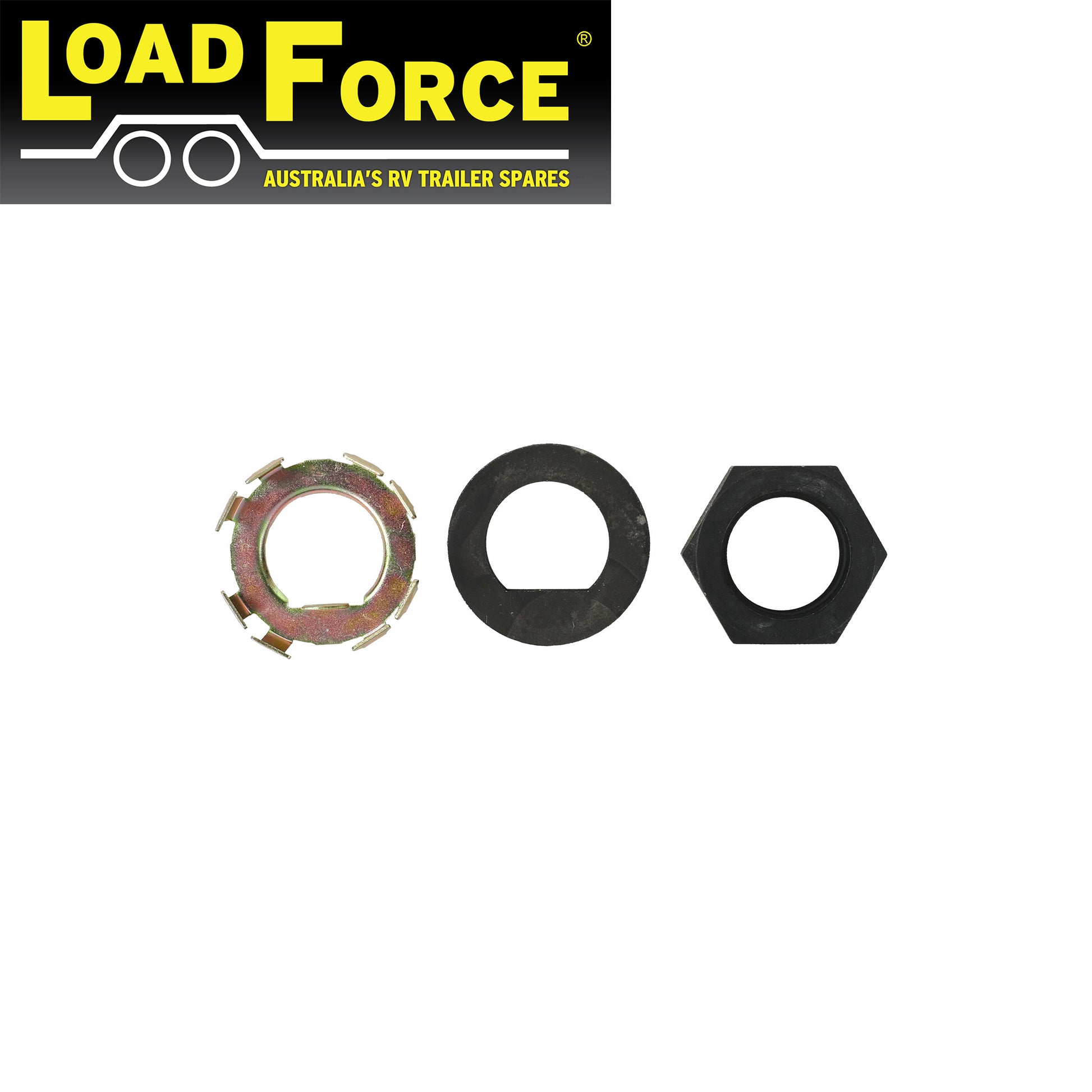 Axle Nut and Retainer Kit for Dexter E-Z Lube - Trailer Spares Direct