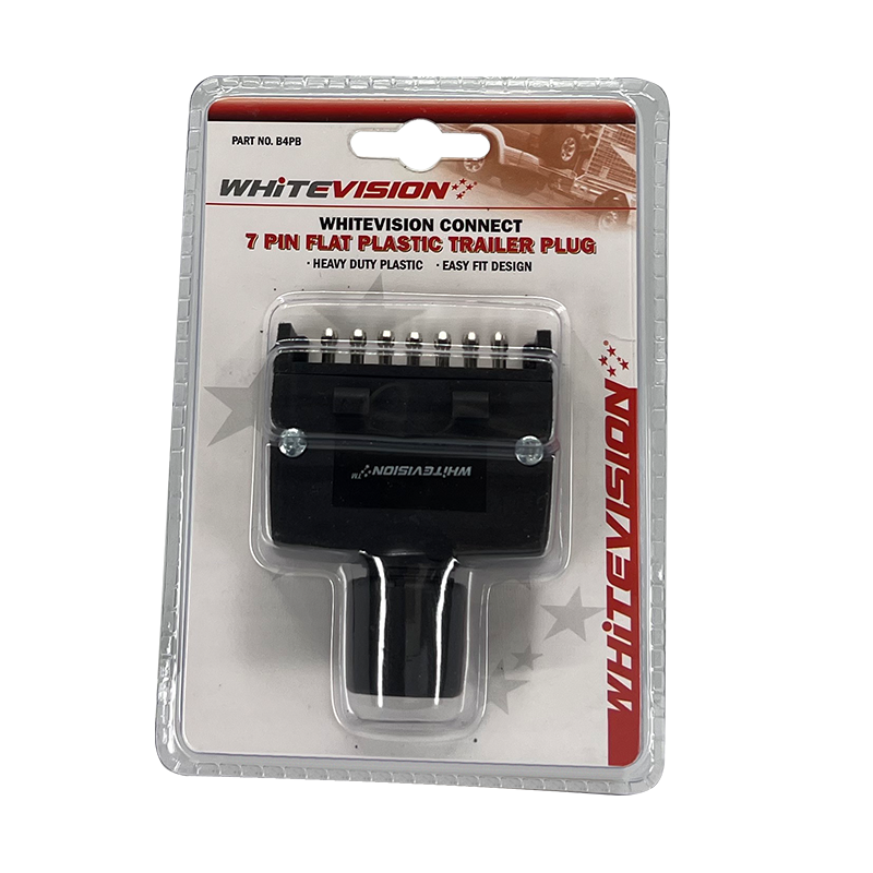 7 Pin Flat Plug - Blister - Trailer Spares Direct