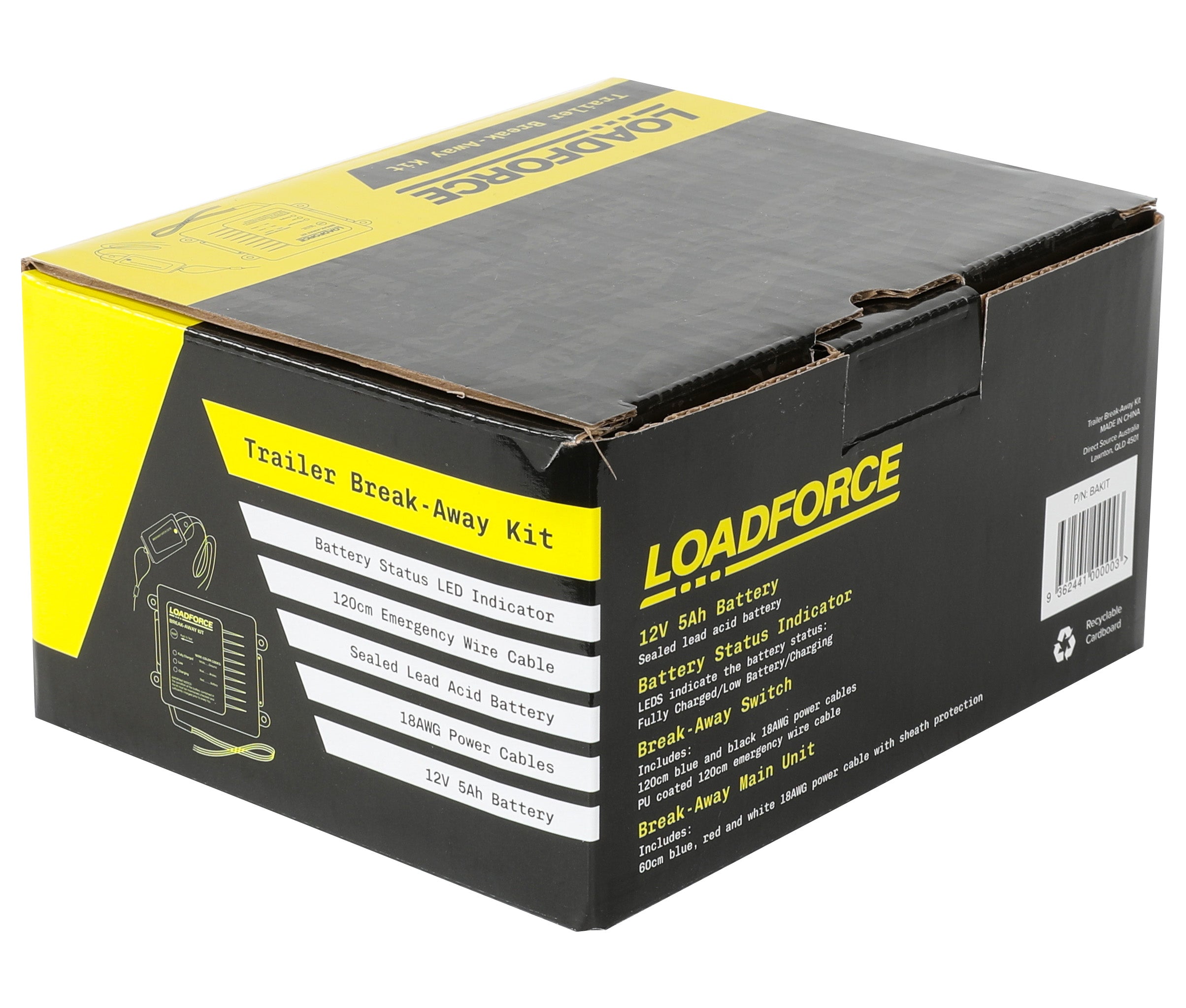 LoadForce 12V 5Ah Trailer Break Away Kit