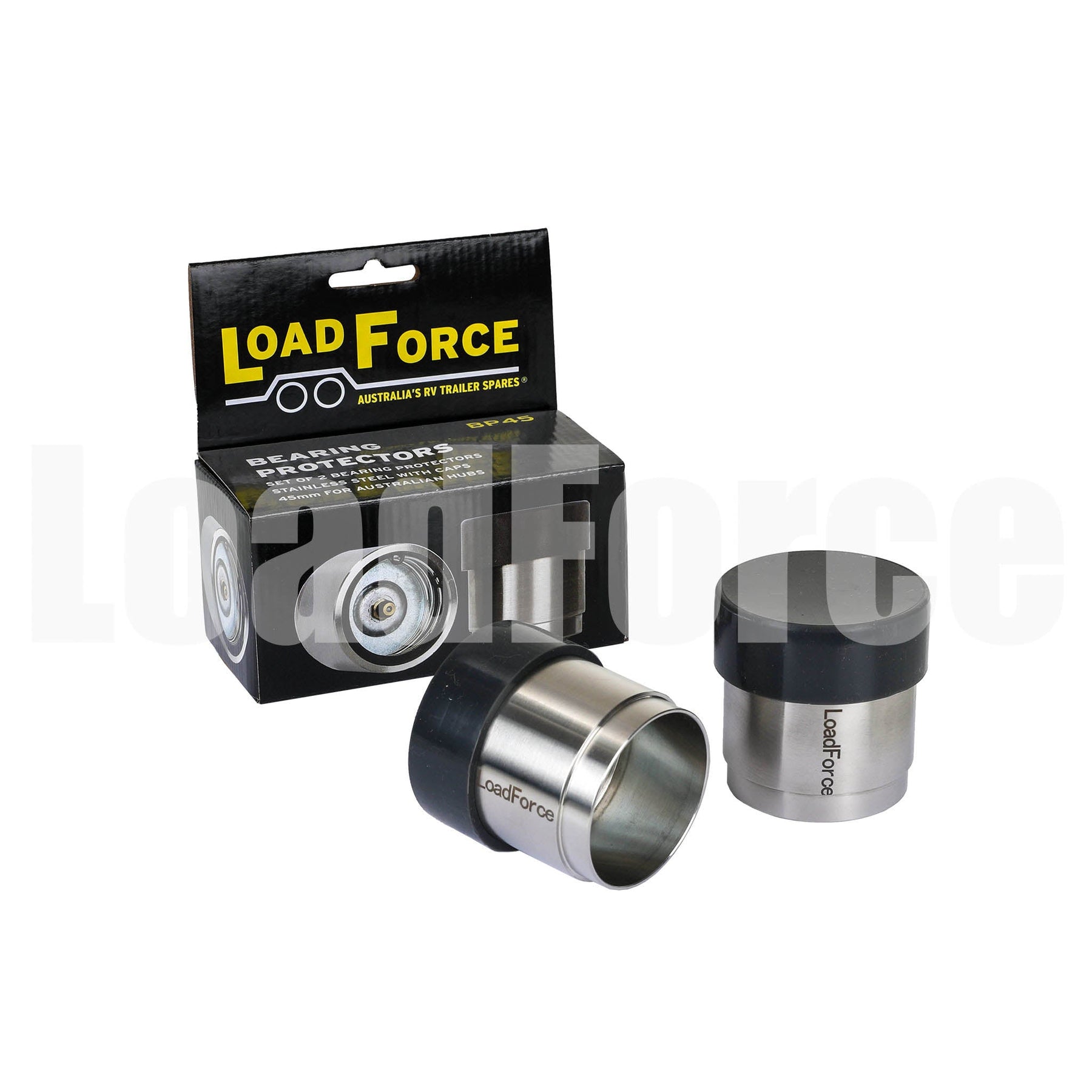 4-Piece Stainless Steel Boat Trailer Bearing Protector Caps - Dust Cover For 2.441in Hubs