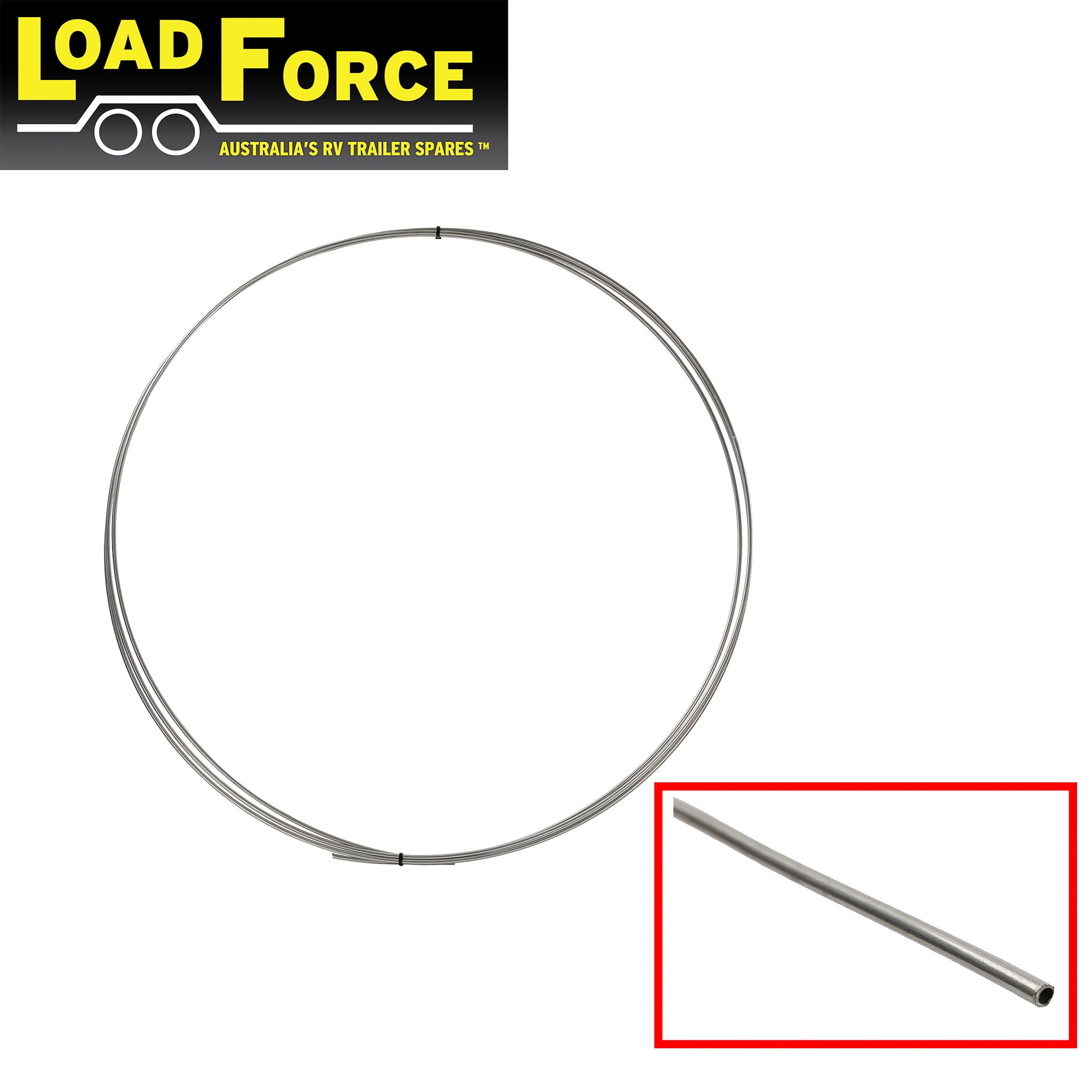 Brake tube stainless steel 3/16 inch - 6m roll