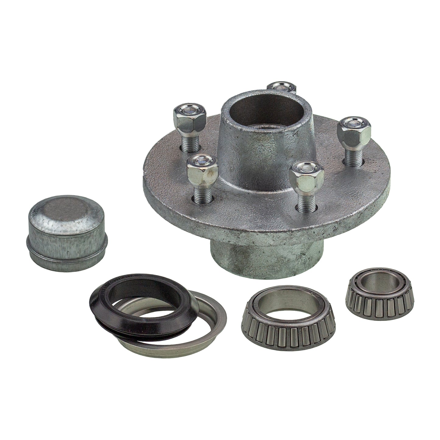 6 inch lazy hub assembly Commodore 5 stud LM (Holden) bearing - galvanised