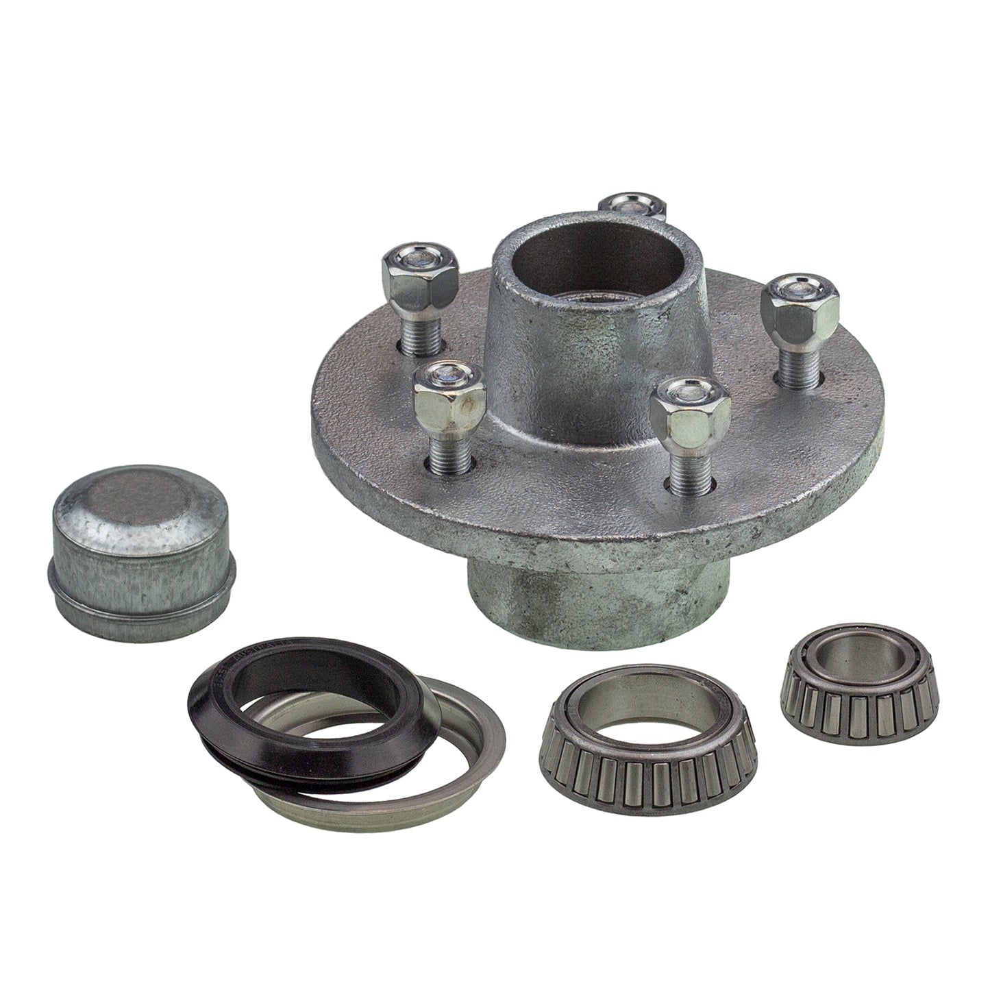 6 inch lazy hub assembly Commodore 5 stud slimline (Ford) bearing - galvanised