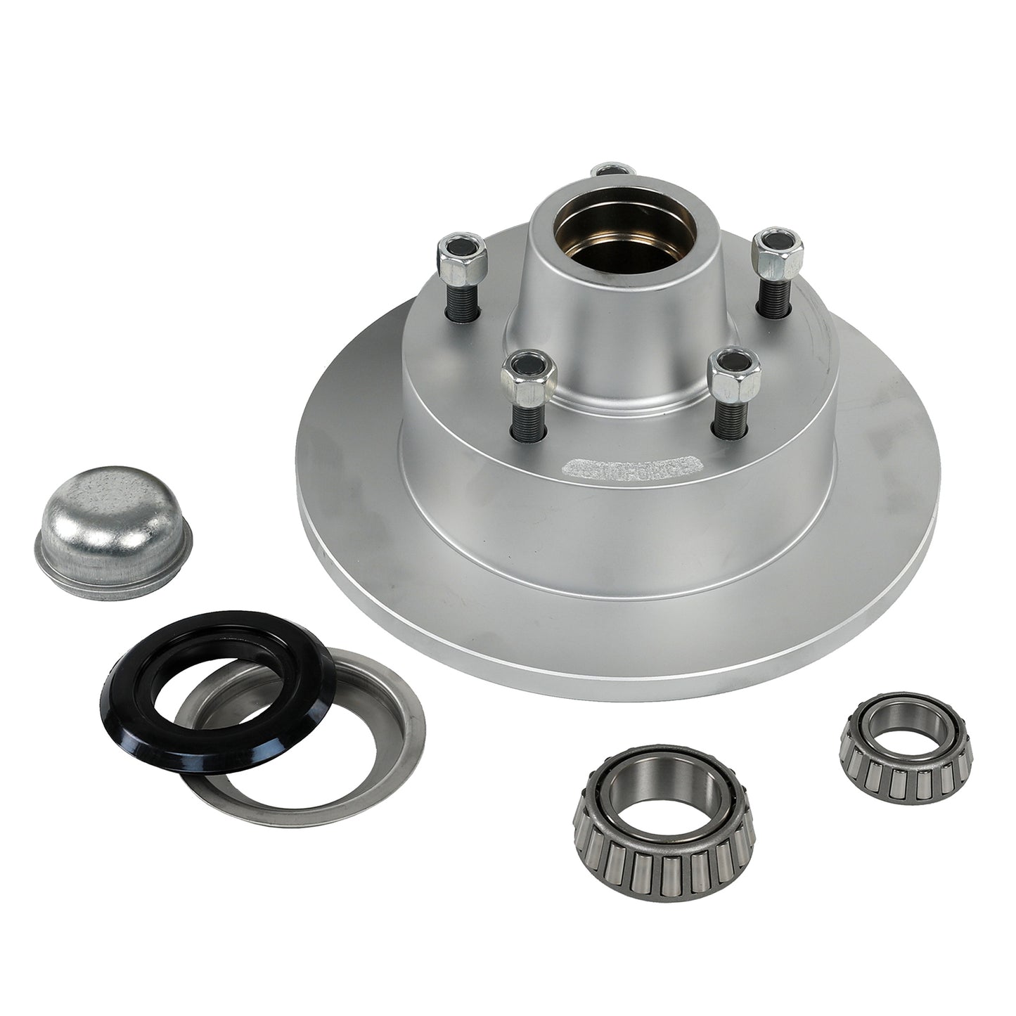 Disc brake hub 12 x 5/8 inch LandCruiser 5 stud TX 15123 & 30210 bearing dacromet