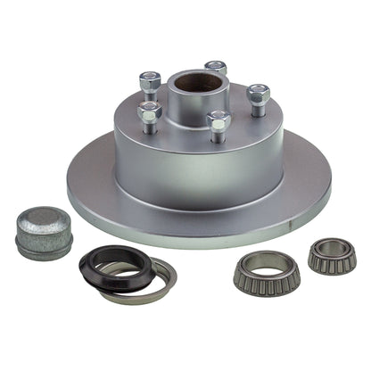 trailer disc brake hub 10 x 5/8 inch HQ 5 stud LM (Holden) bearing dacromet
