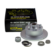 disc brake hub 10 x 5/8 inch HT 5 stud LM (Holden) bearing dacromet - Trailer Spares Direct