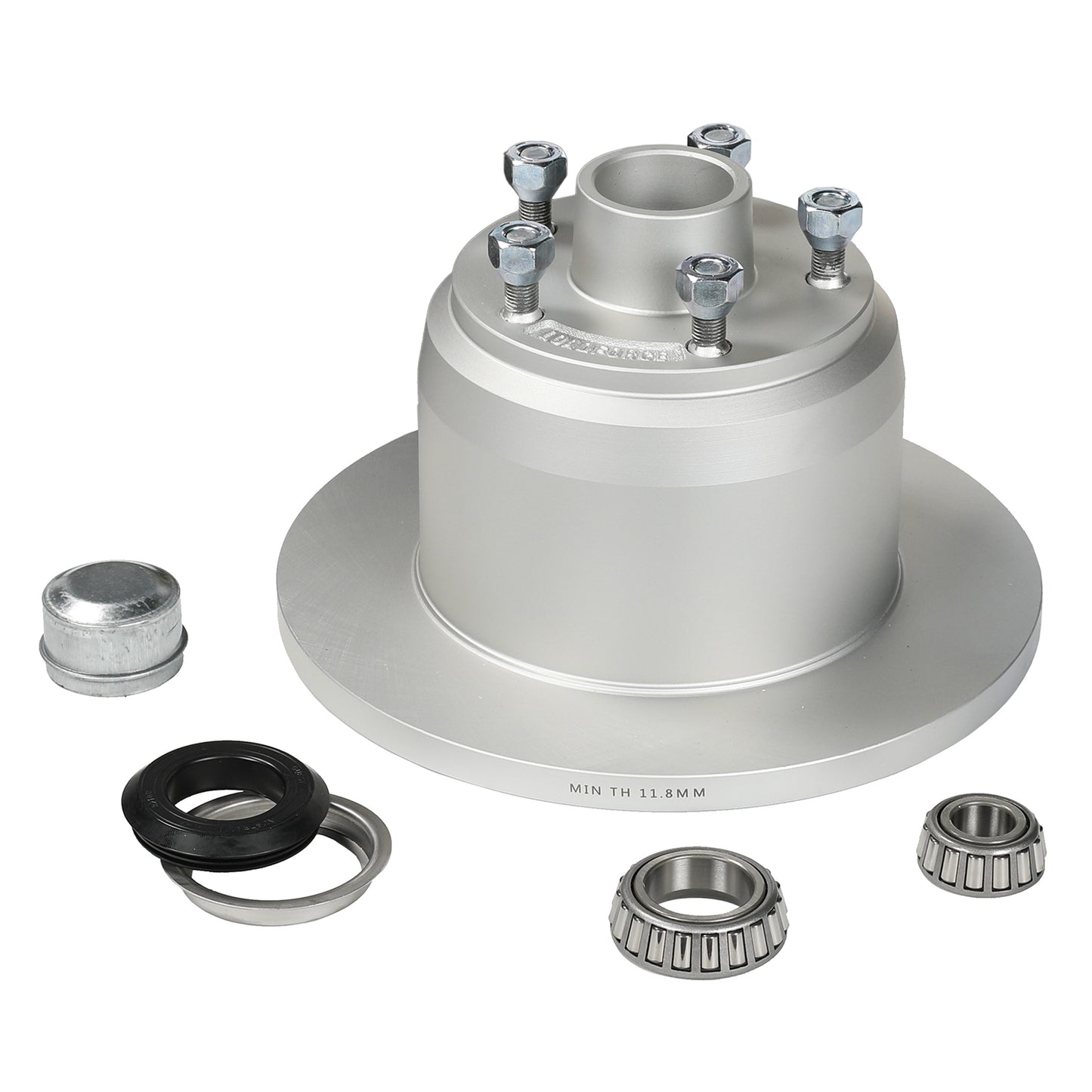 Velox disc hub 10 inch HT 5 stud LM (Holden) bearing dacromet