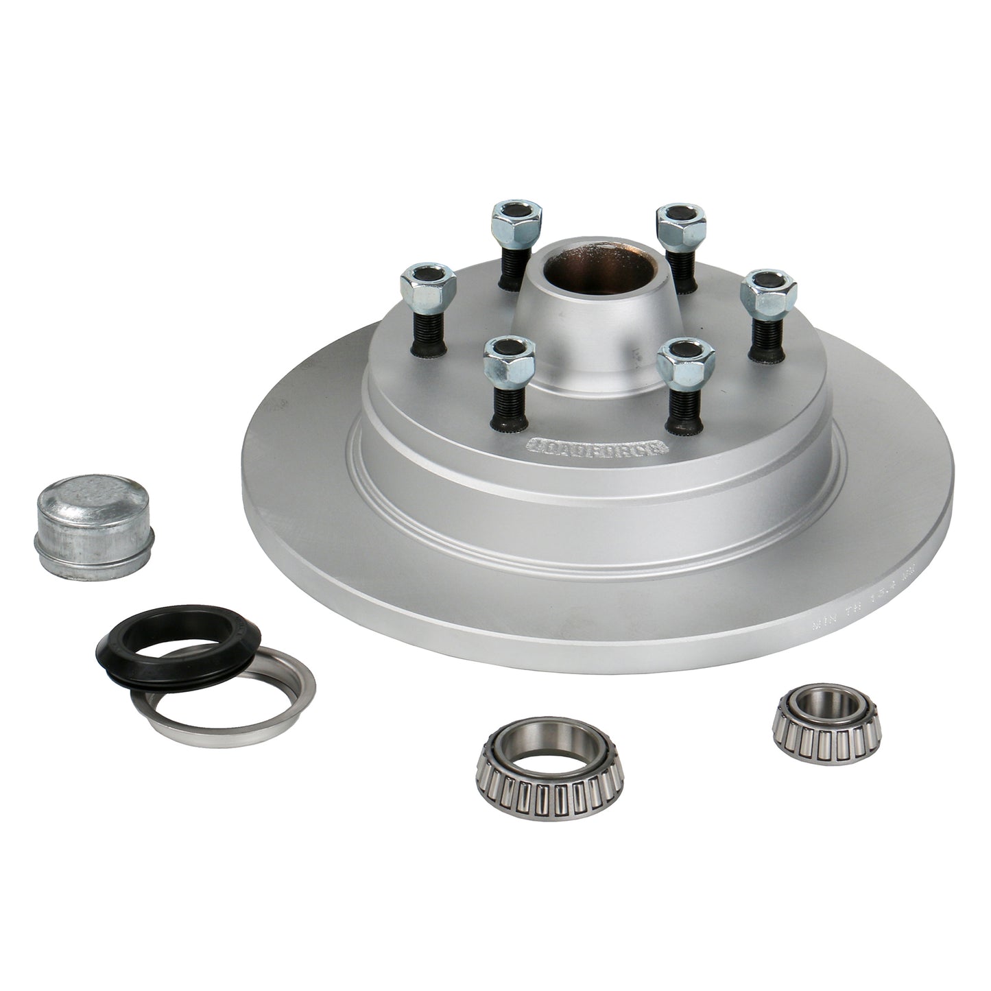 Disc Hub 12 x 5/8 inch 6 Stud Slimline (Ford) Bearing Dacromet