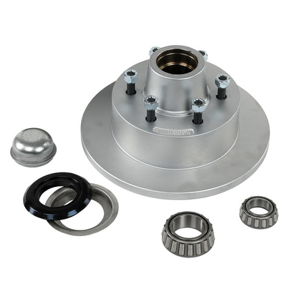 Disc Brake Hub 12 inch 6 stud TX 15123 and 30210 bearing dacromet