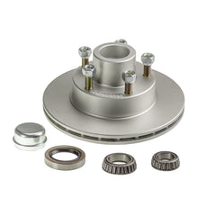 Ventilated trailer disc brake hub 10inch x 7/8 inch Ford 5 stud USA 1.8t bearing dacromet