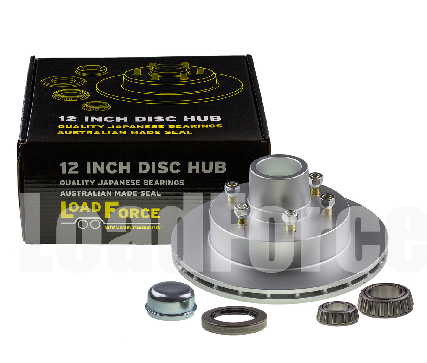 12 inch 7/8 Ventilated Disc Hub Assy 6 Stud 15123 / 25580 - Trailer Spares Direct