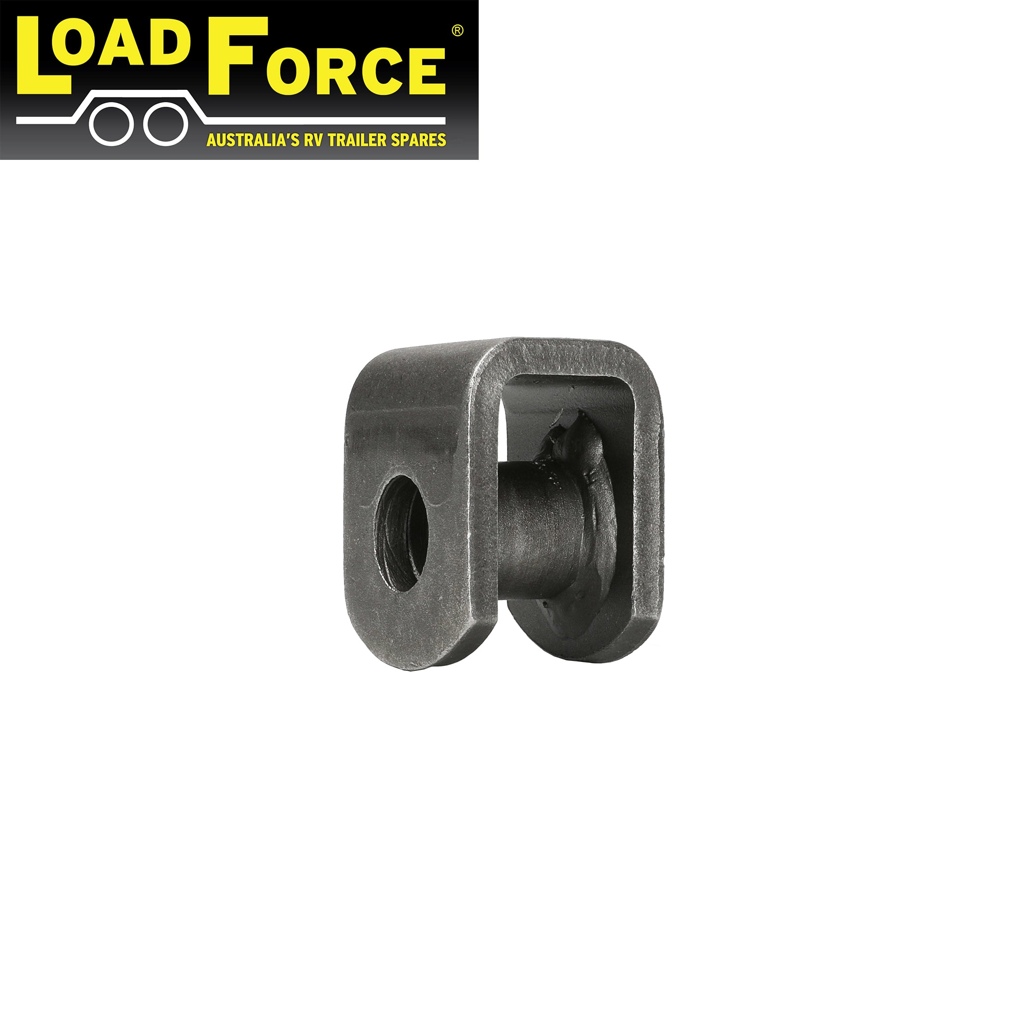 Dumb jack rear spring hanger for 45mm wide trailer springs