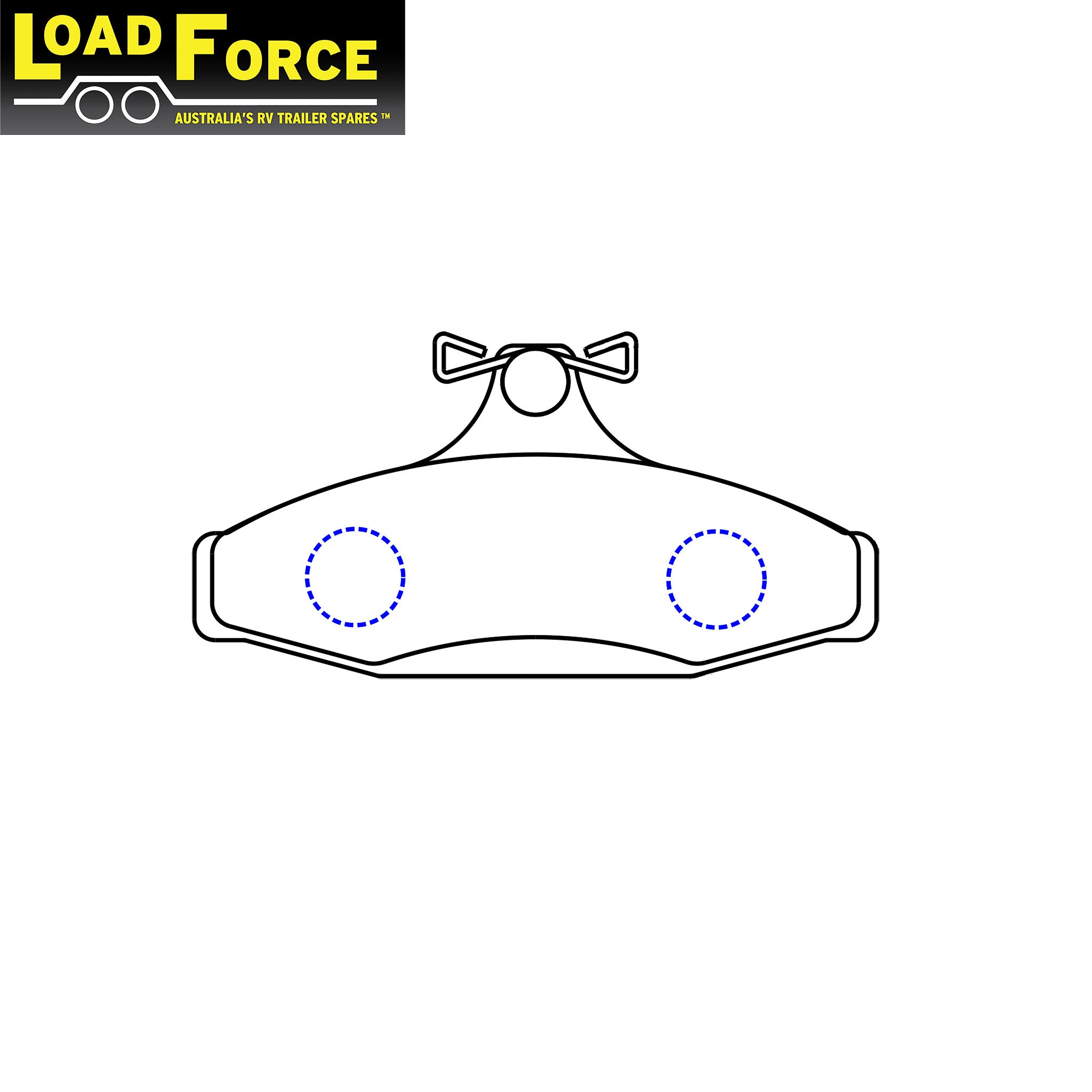 LoadForce disc brake pad set for PBR type 1 calipers.