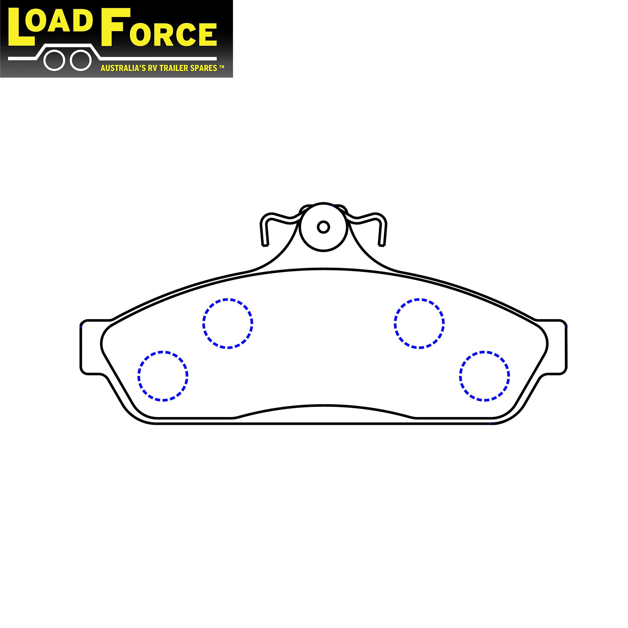 LoadForce disc brake pad for LFT2 and PBR Type 2 calipers