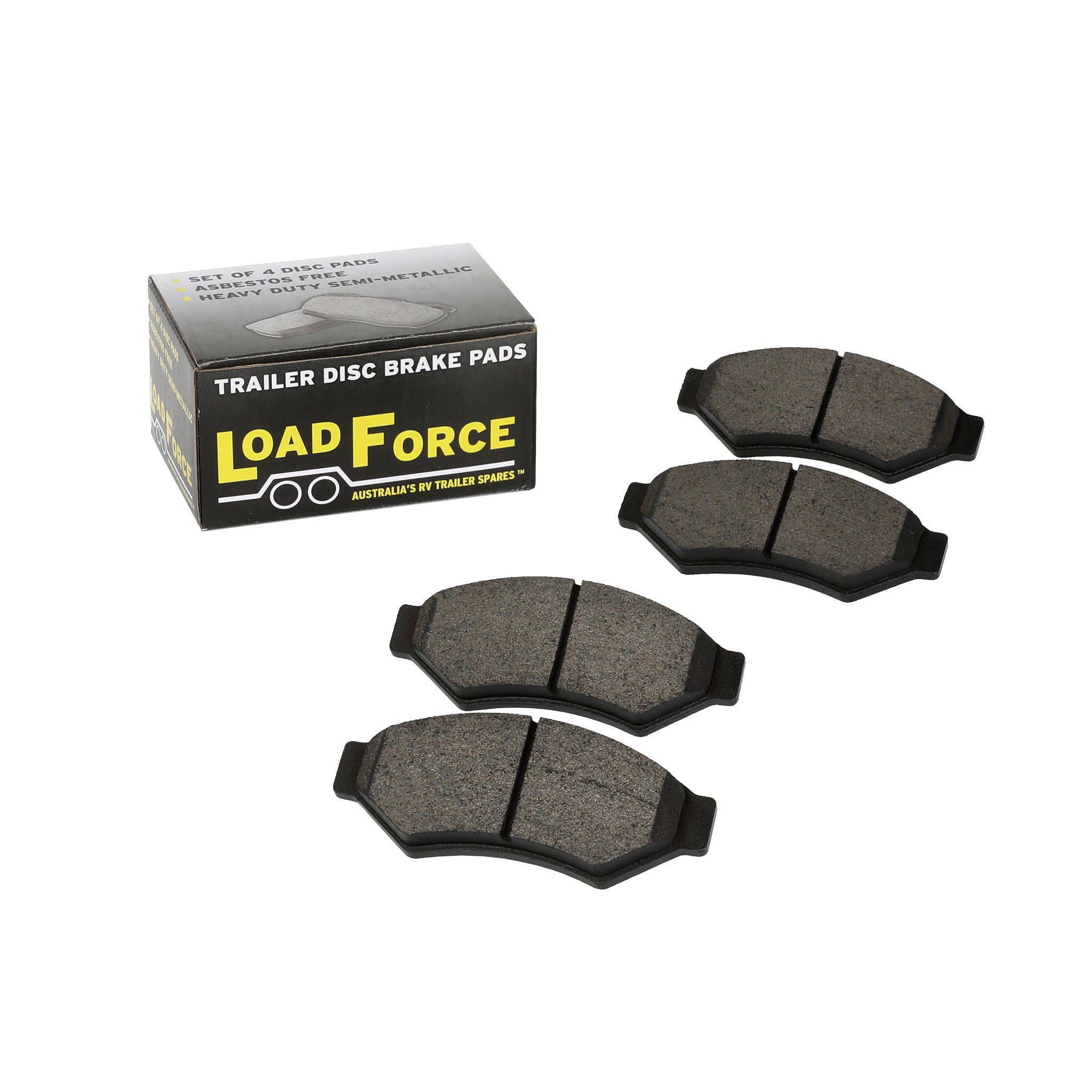 LoadForce disc brake pad set for TA300 & TA400, Al-Ko, Meher, Trojan caliper