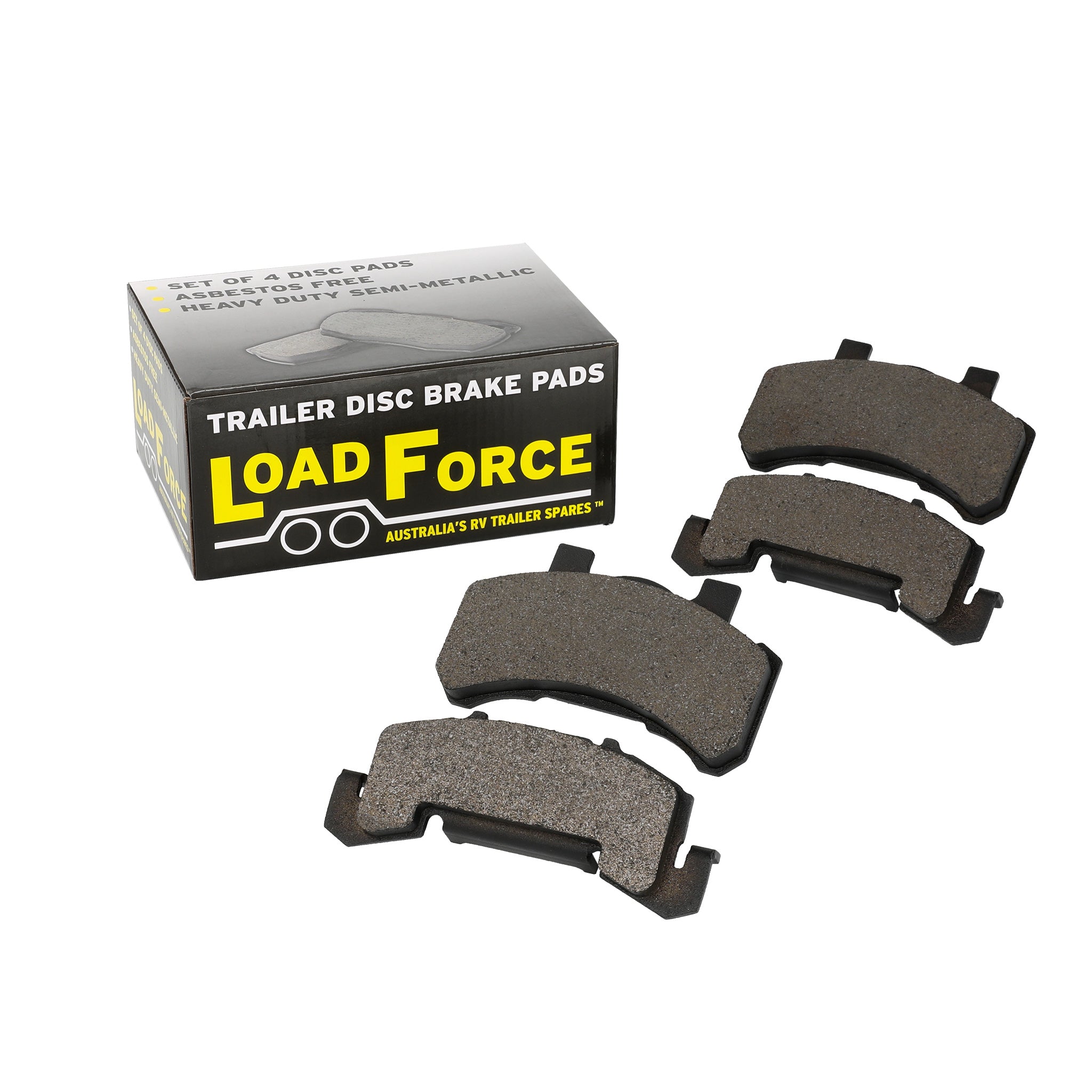 LoadForce disc brake pad set for Tie Down Engineering 46304 caliper