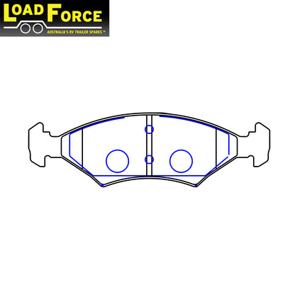 disc brake pad set for T35 and UFP DB35 caliper models - Trailer Spares Direct