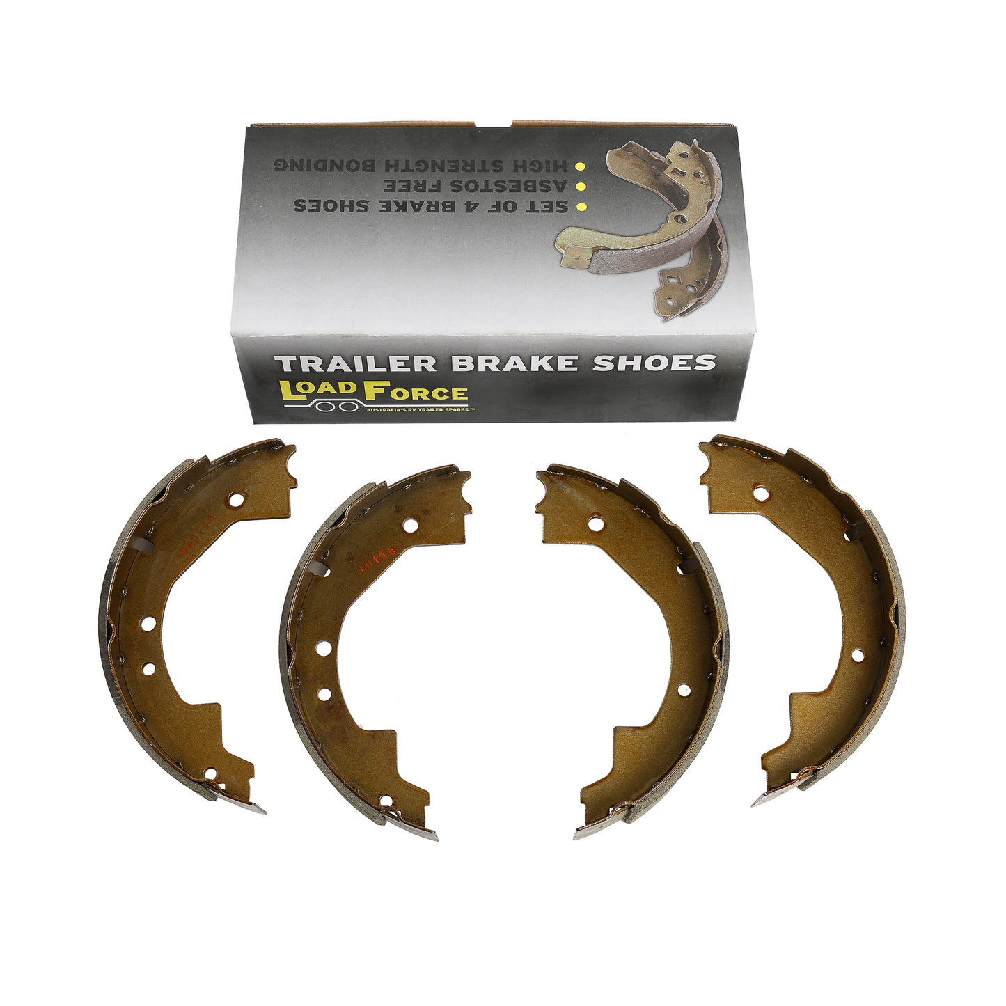 Brake shoes for 10 inch Dexter self-adjusting electric brakes - set of 4 - Trailer Spares Direct