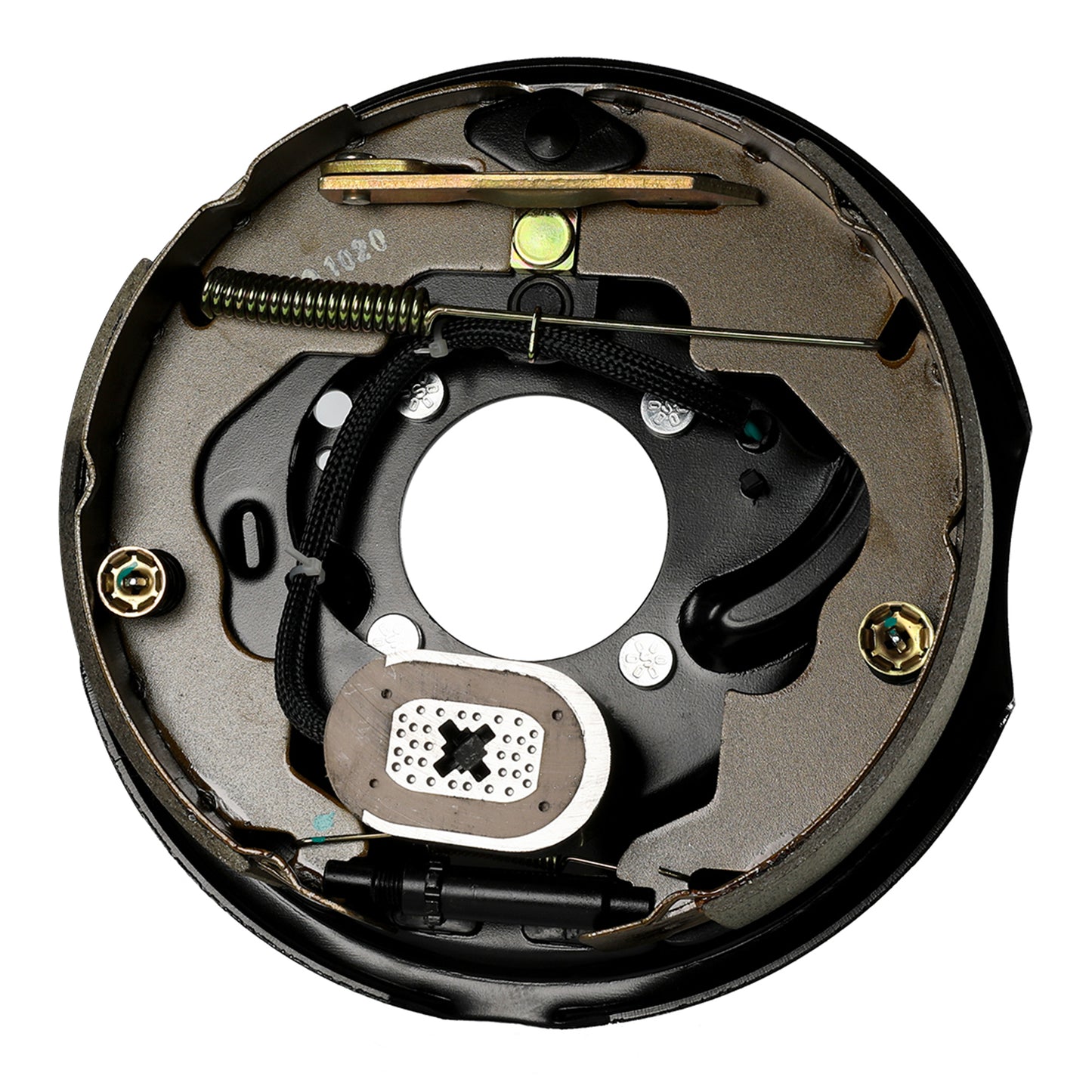 10 inch left hand electric backing plate assembly with park brake