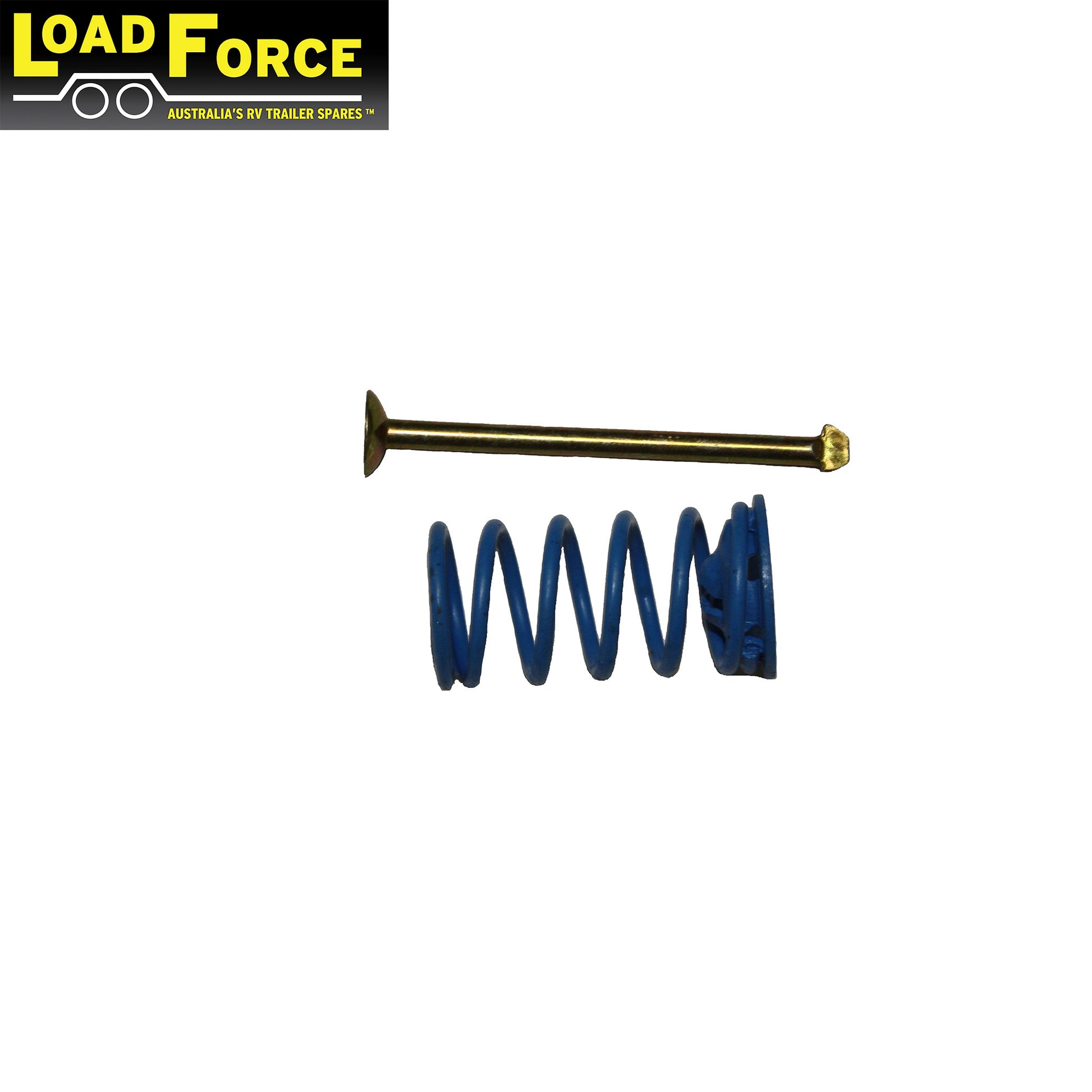 Electric backing plate brake shoe retaining pin spring and cup - Trailer Spares Direct