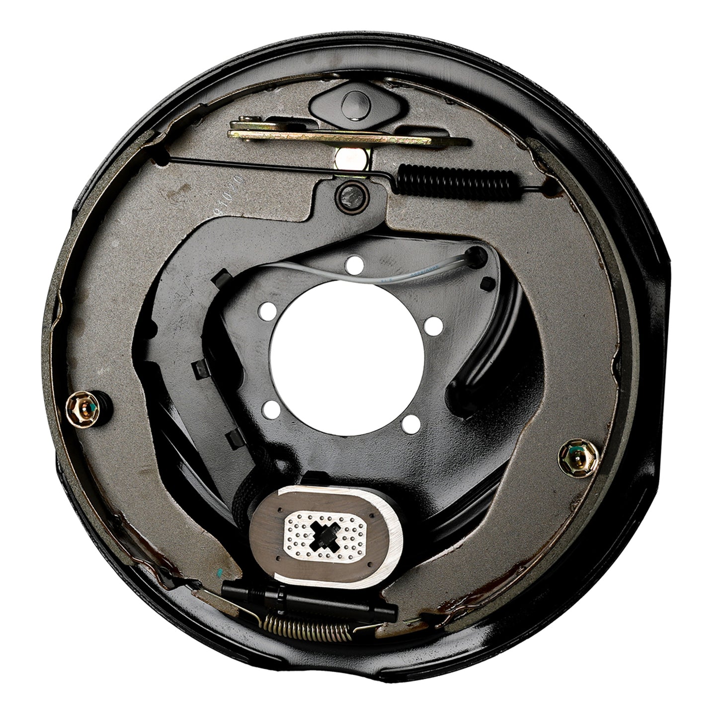12 inch left hand electric backing plate assembly with park brake