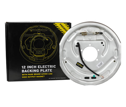 LoadForce 12" Dacromet Off Road Electric Backing Plate Assembly LH