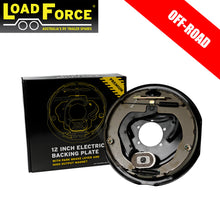 12 inch Off Road Electric Backing Plate Assembly Left Hand - Trailer Spares Direct