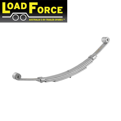 4 Leaf 45mm Eye to Eye Spring Dacromet 630mm long (1300kg rated per pair) - Trailer Spares Direct